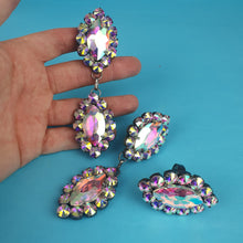 Load image into Gallery viewer, Drop Crystal Earrings and Ring Set