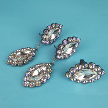 Load image into Gallery viewer, Drop Crystal Earrings and Ring Set
