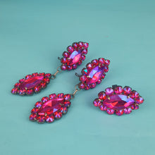 Load image into Gallery viewer, Drop Crystal Earrings and Ring Set
