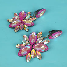 Load image into Gallery viewer, Pansy Crystal Earrings