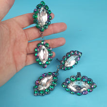 Load image into Gallery viewer, Drop Crystal Earrings and Ring Set