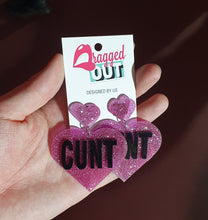 Load image into Gallery viewer, Cunt Heart Earrings