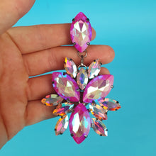 Load image into Gallery viewer, Pansy Crystal Earrings