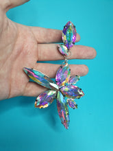 Load image into Gallery viewer, Ruby Star Clipon Earrings