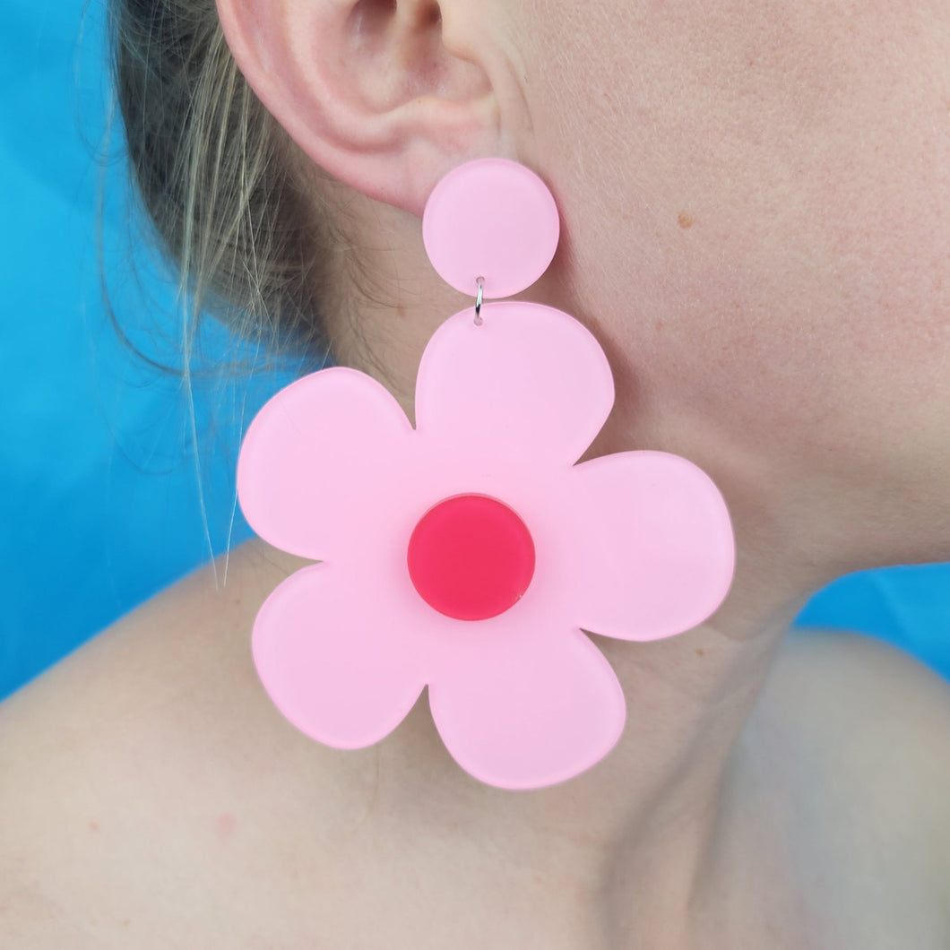 Giant Flower Earrings