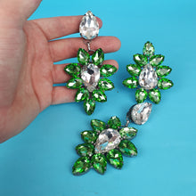 Load image into Gallery viewer, Large Crystal Earrings and Ring Set
