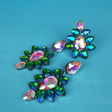 Load image into Gallery viewer, Large Crystal Earrings and Ring Set
