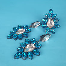 Load image into Gallery viewer, Large Crystal Earrings and Ring Set
