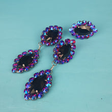 Load image into Gallery viewer, Large Crystal Earrings and Ring Set
