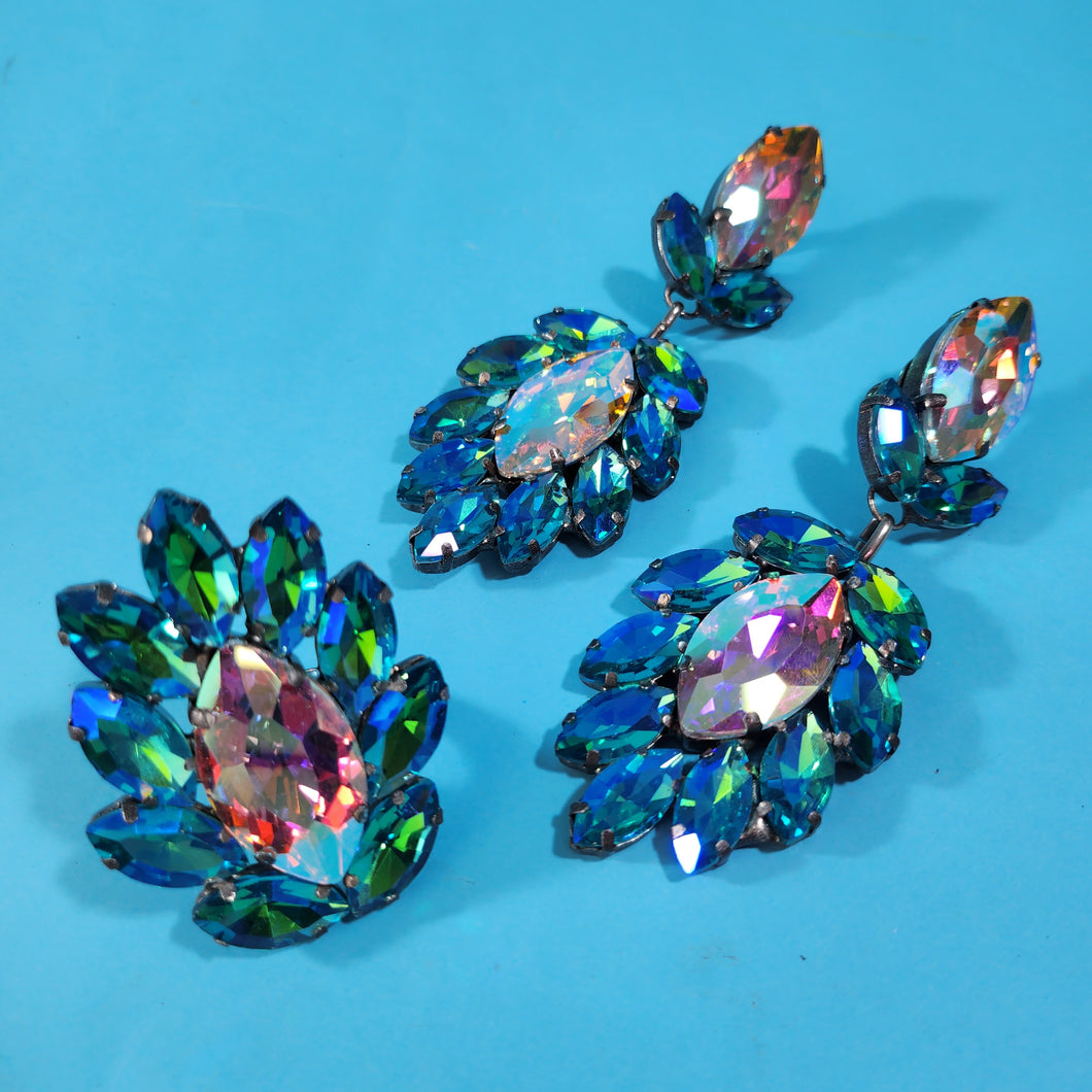 Crystal Earrings and Ring Set