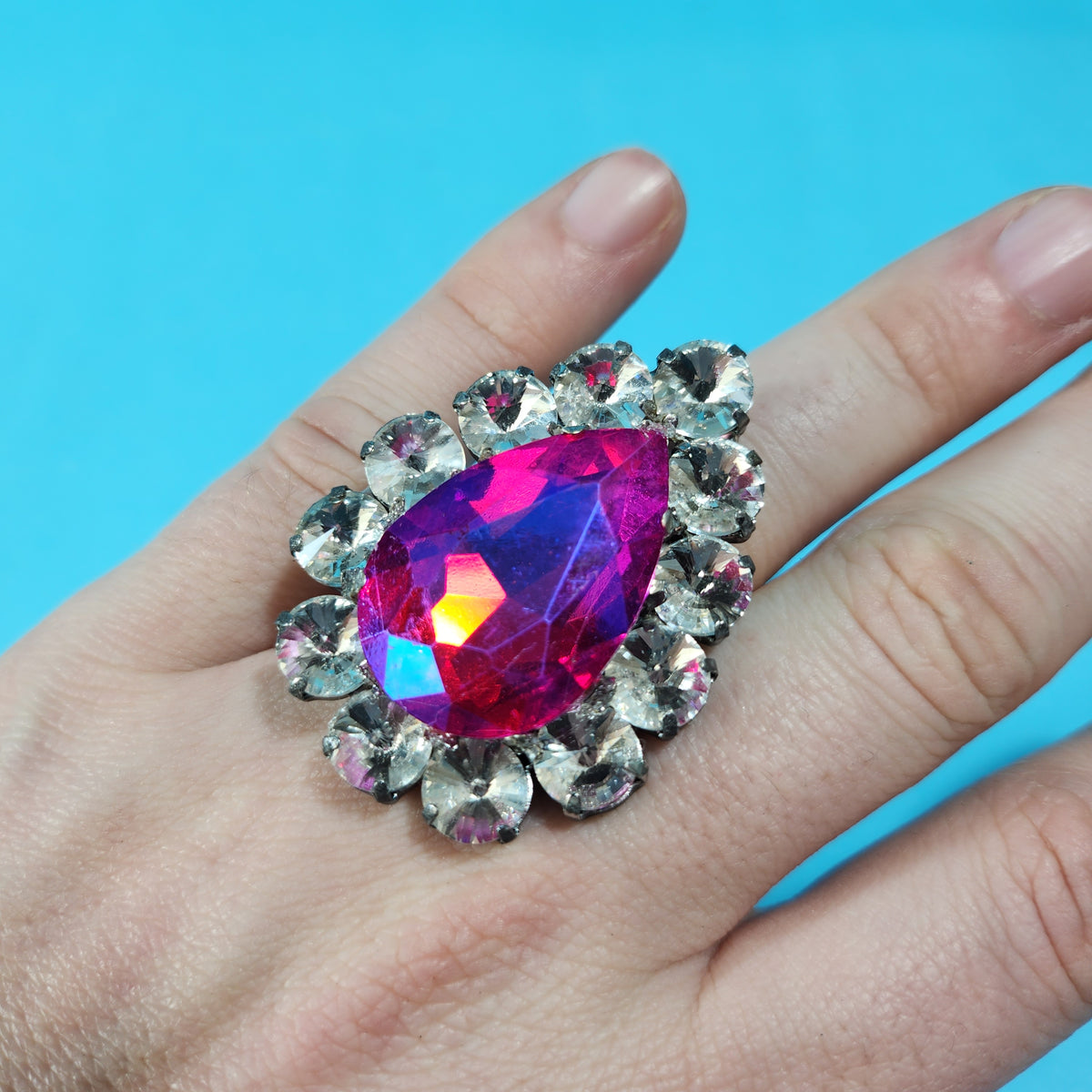 Crystal Statement Ring – Dragged Out
