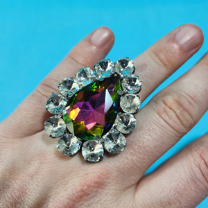 Crystal Statement Ring