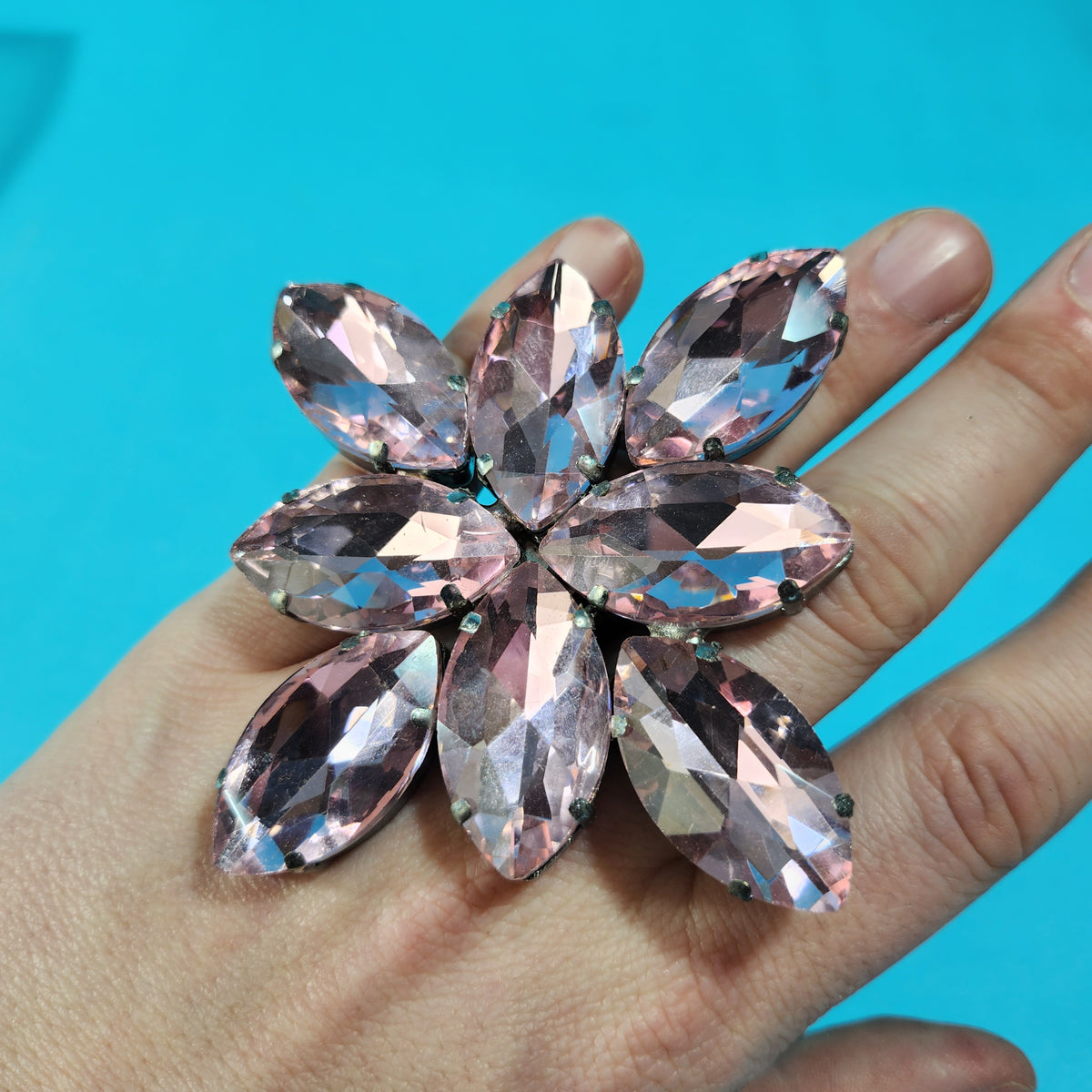Crystal Statement Ring – Dragged Out