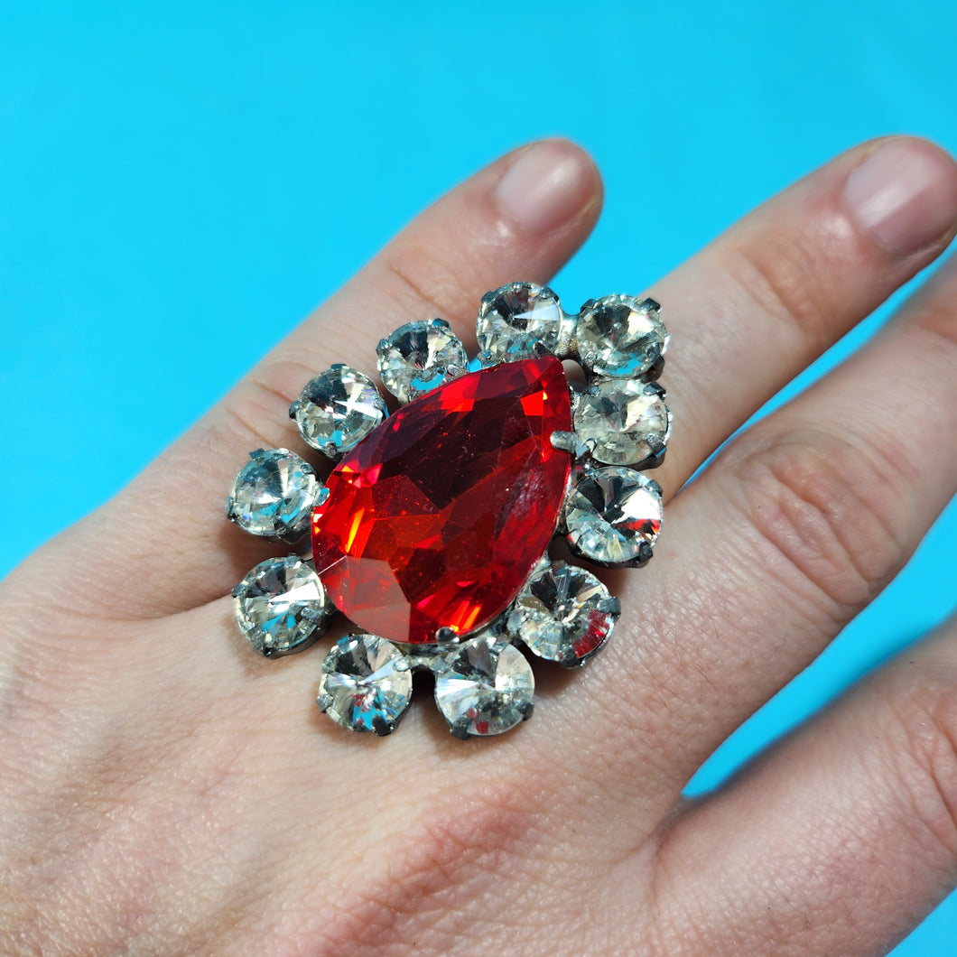 Crystal Statement Ring