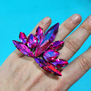 Crystal Statement Ring