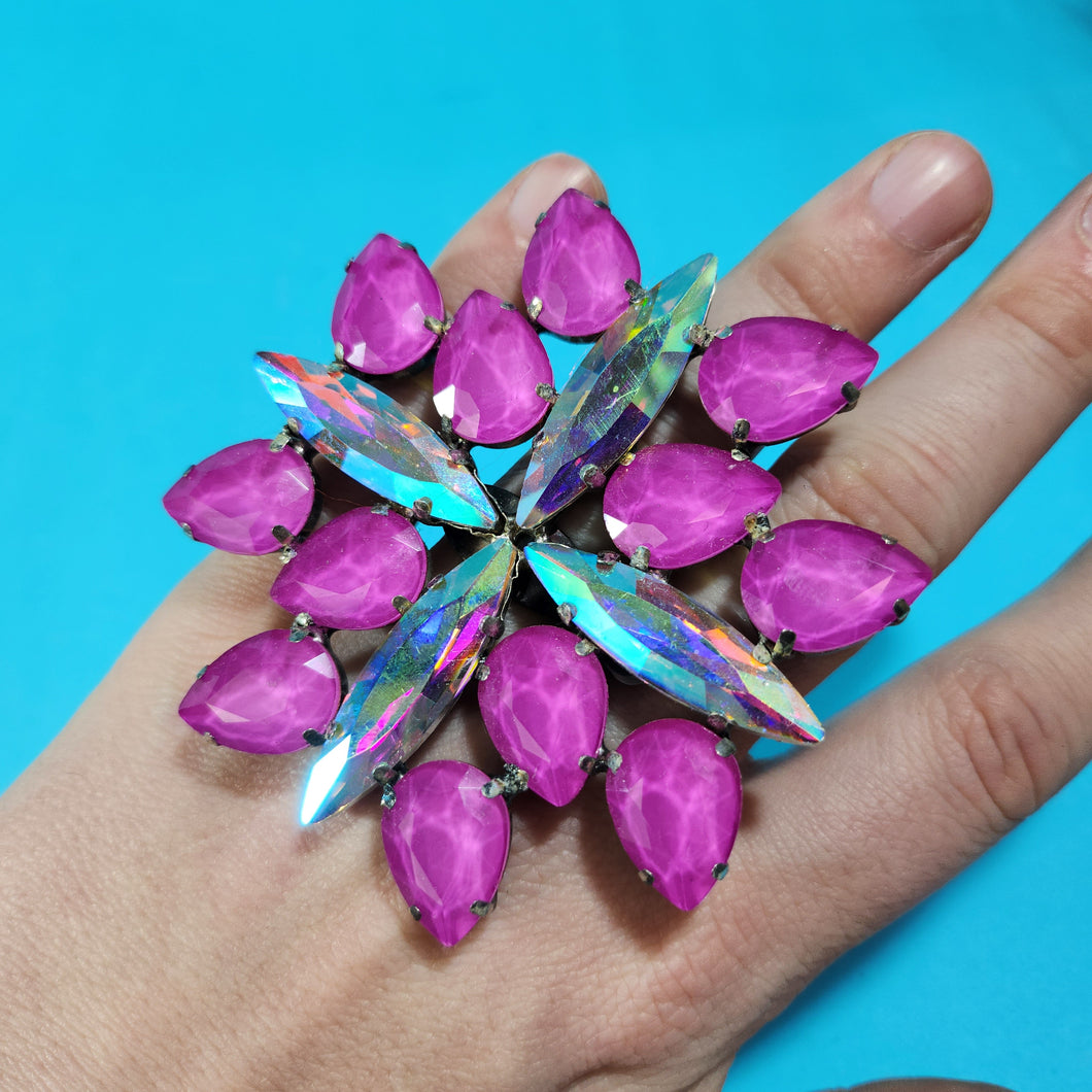 Crystal Statement Ring