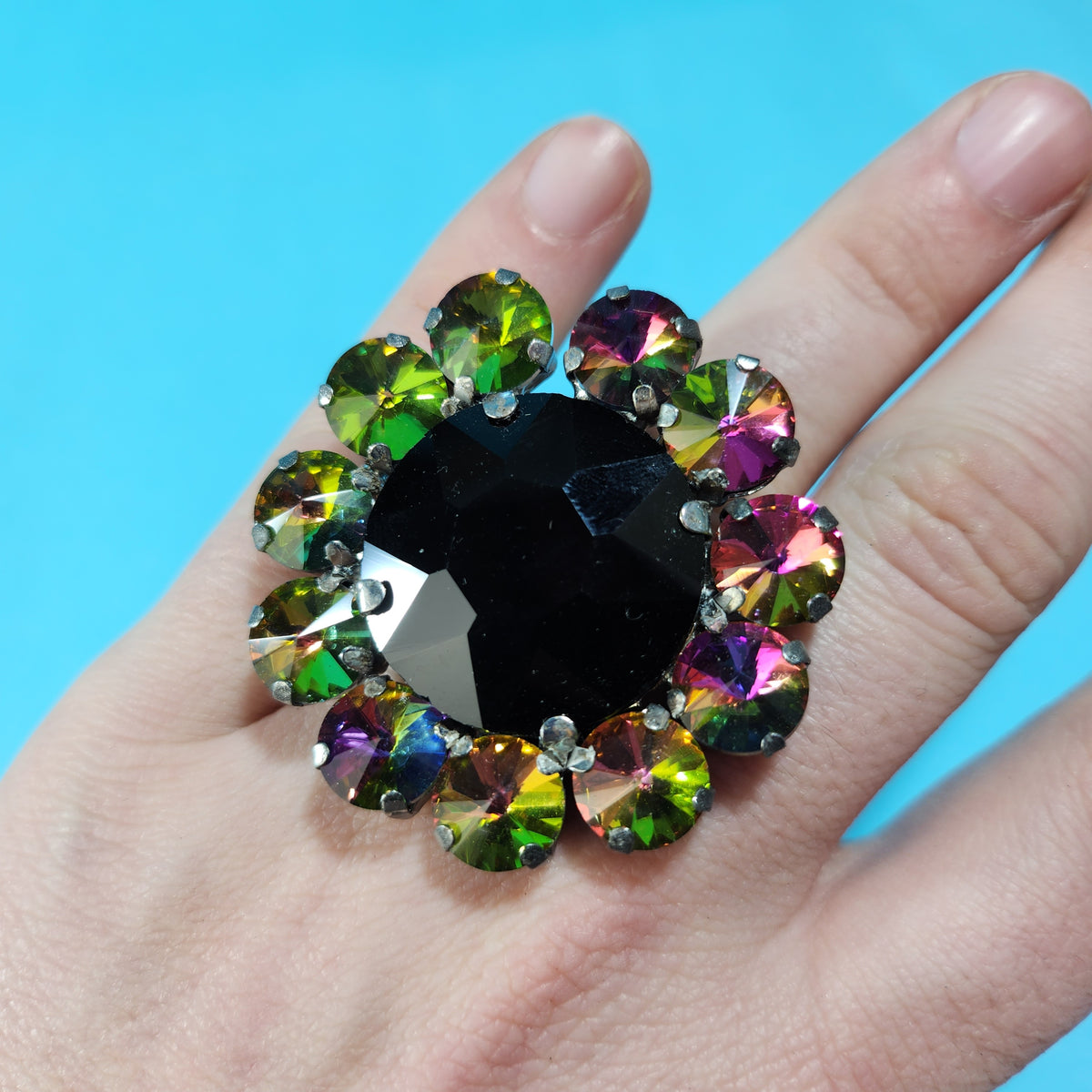 Crystal Statement Ring – Dragged Out