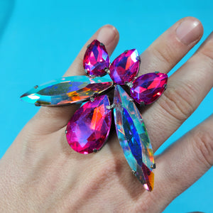 Crystal Statement Ring