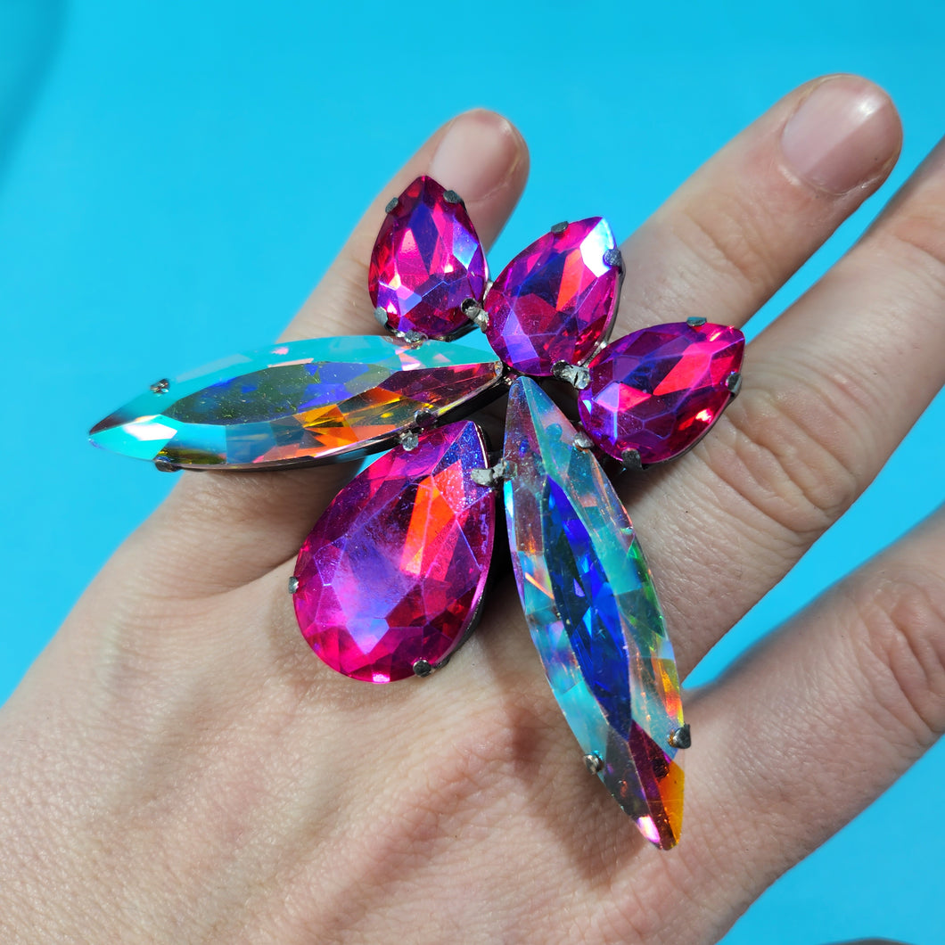 Crystal Statement Ring