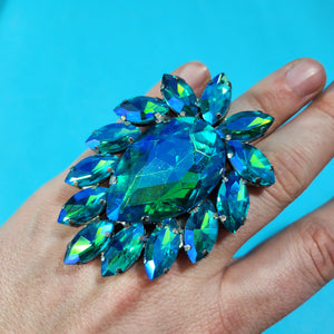 Crystal Statement Ring