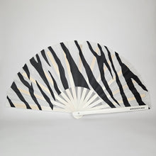 Load image into Gallery viewer, Zebra Print Clack Fan
