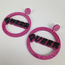 Load image into Gallery viewer, Queer Circle Earrings
