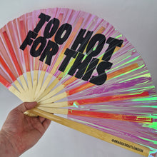 Load image into Gallery viewer, Too Hot For This Bamboo Fan
