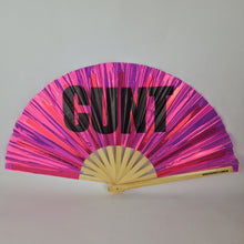 Load image into Gallery viewer, Cunt Bamboo Fan
