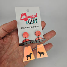 Load image into Gallery viewer, Alien Abduction Dog Acrylic Earrings
