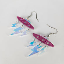 Load image into Gallery viewer, Space Ship Acrylic Earrings
