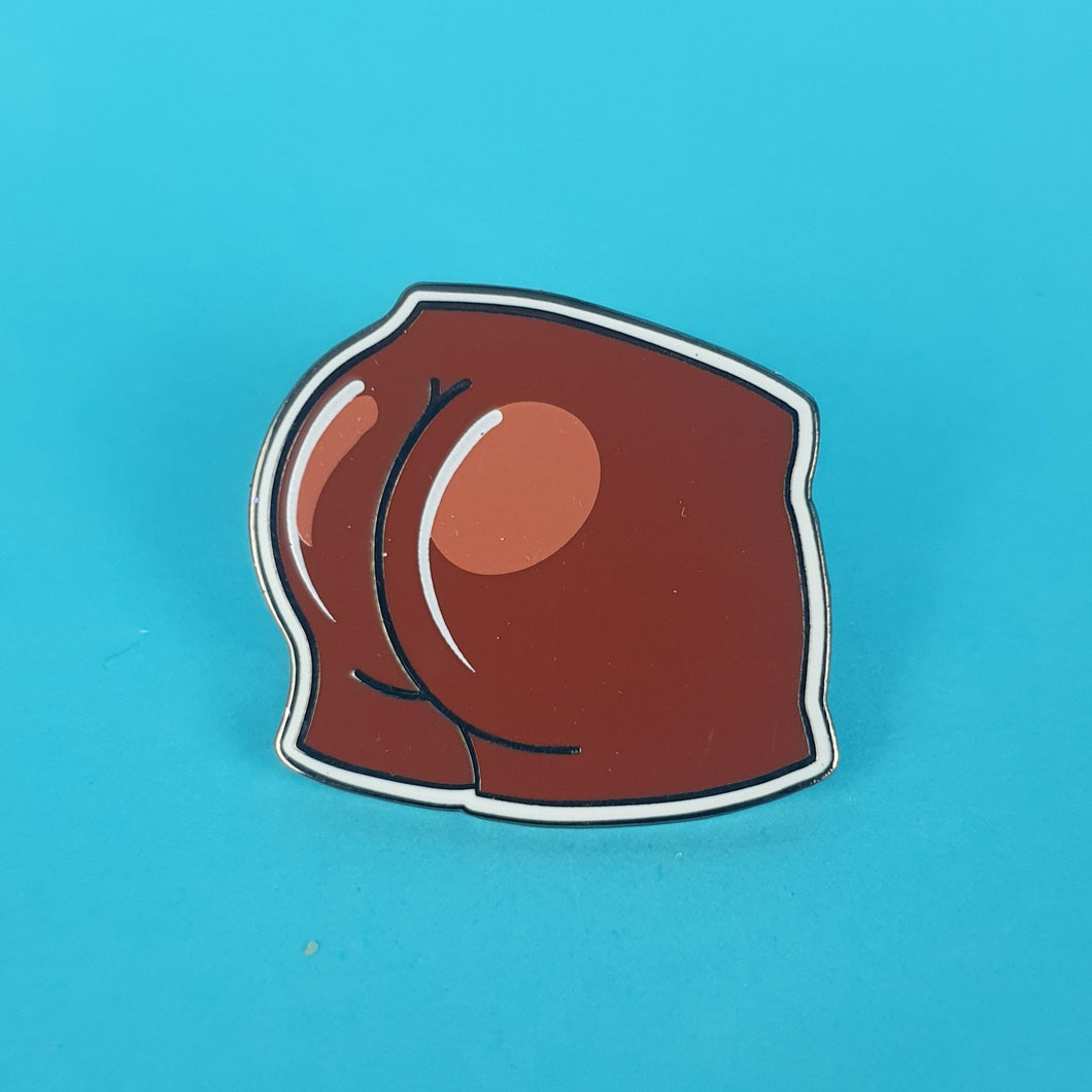 Chocolate Booty Pin Badge