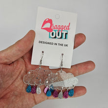 Load image into Gallery viewer, Trans Pride Cloud Acrylic Earrings
