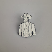 Load image into Gallery viewer, Cowboy Pin Badge
