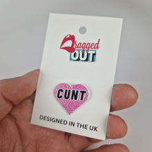 Load image into Gallery viewer, Cunt Heart Pin Badge
