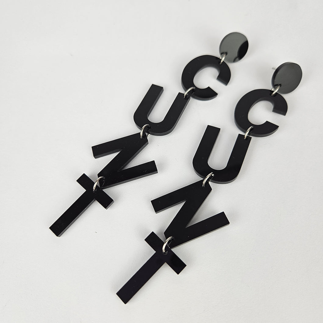 Drop Cunt Acrylic Earrings