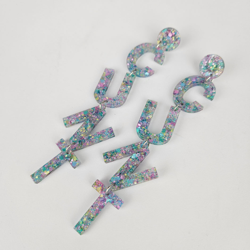 Drop Cunt Acrylic Earrings