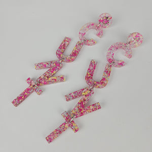 Drop Cunt Acrylic Earrings