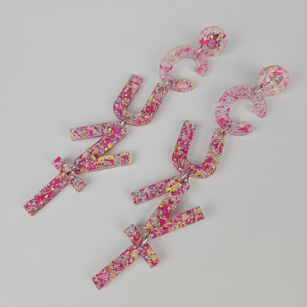 Drop Cunt Acrylic Earrings