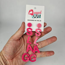 Load image into Gallery viewer, Drop Slag Acrylic Earrings
