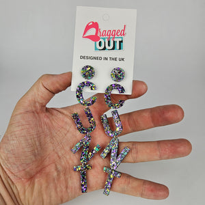 Drop Cunt Acrylic Earrings