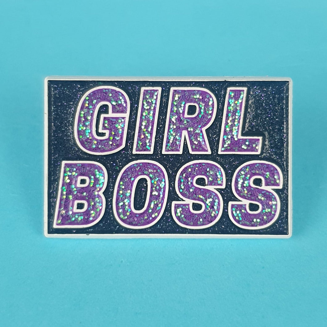 Girl Boss Pin Badge