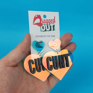 Cunt Heart Earrings