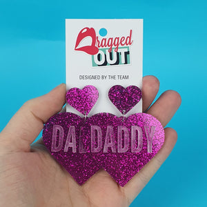 Daddy Heart Earrings