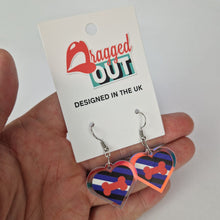 Load image into Gallery viewer, Puppy Pride Small Heart Acrylic Earrings
