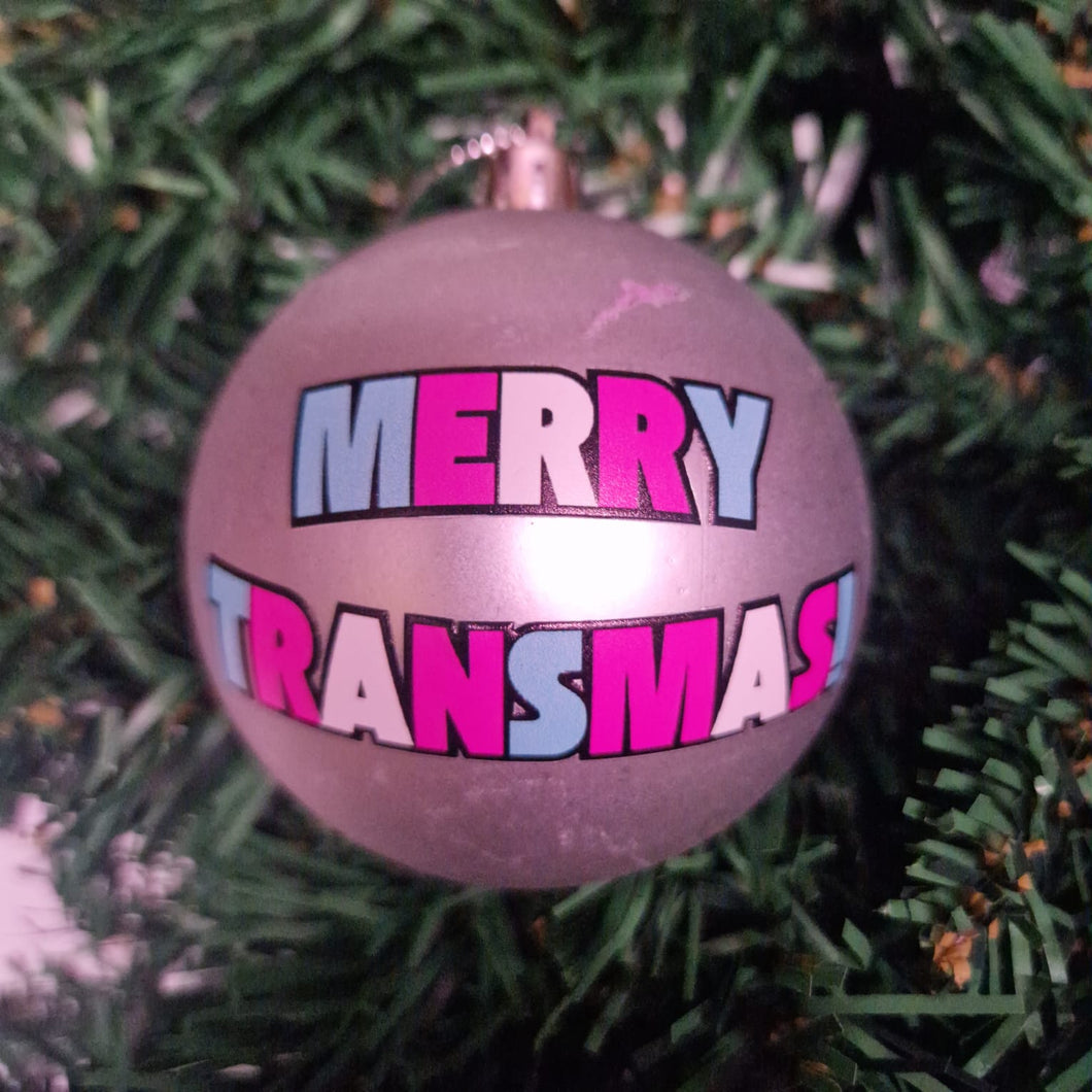 Merry Christmas Transmas Bauble