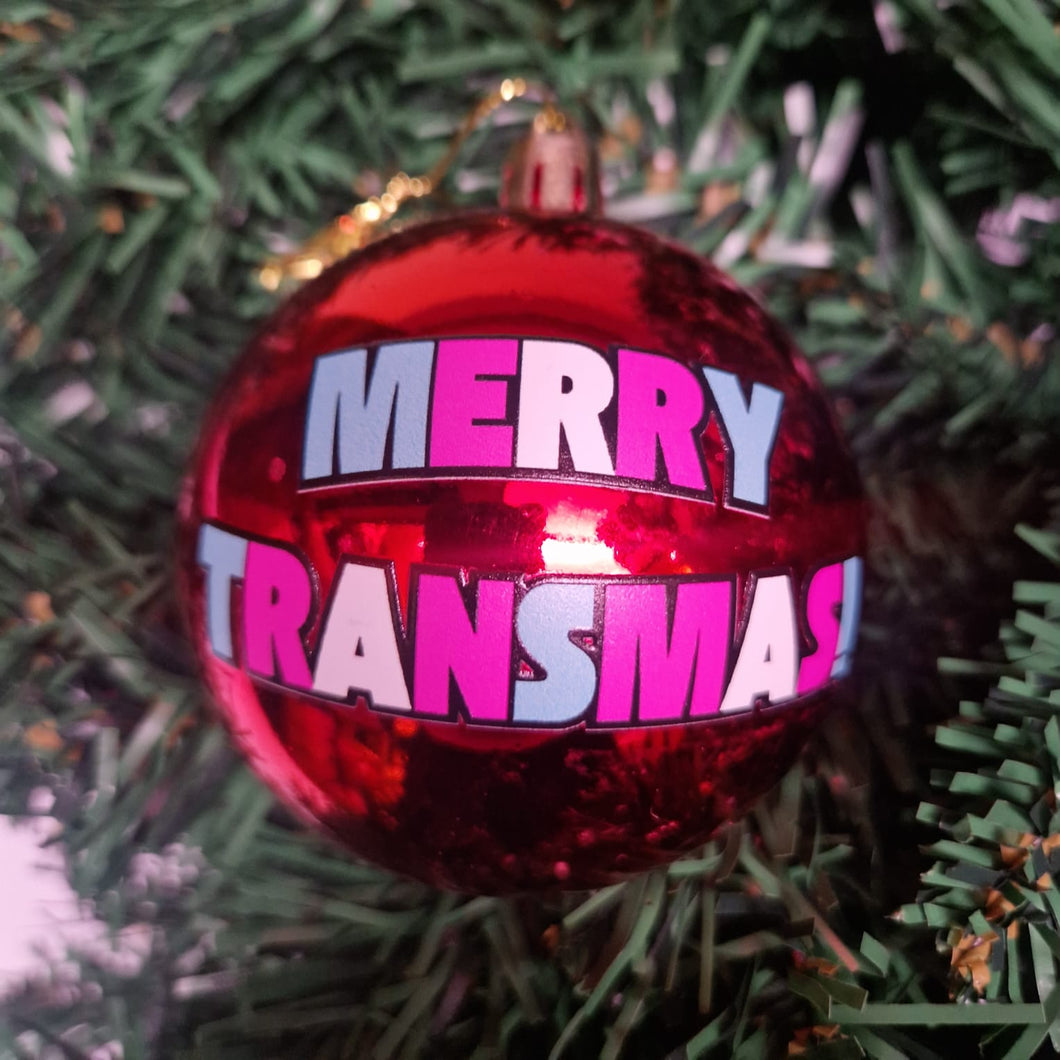 Merry Christmas Transmas Bauble