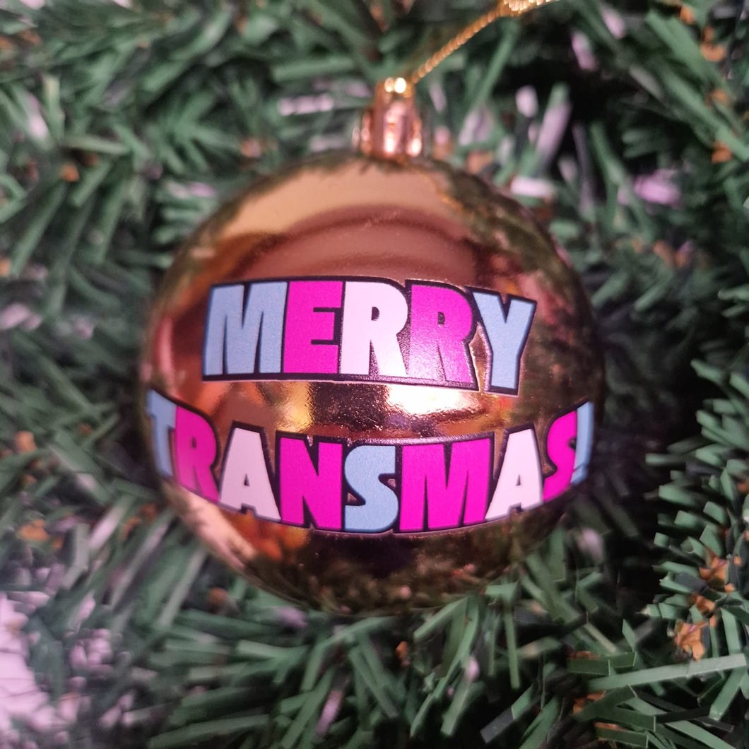 Merry Christmas Transmas Bauble
