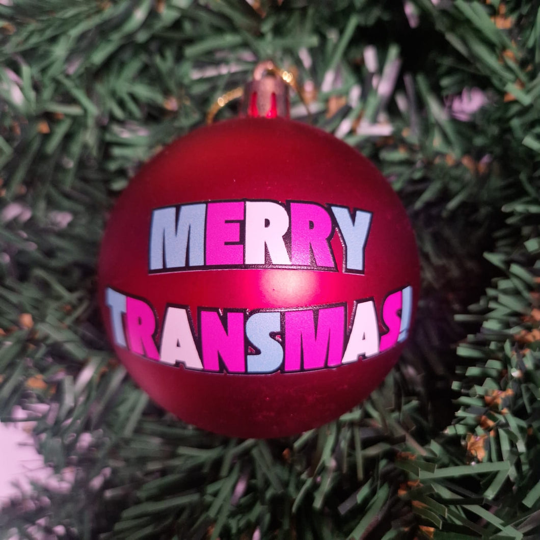 Merry Christmas Transmas Bauble