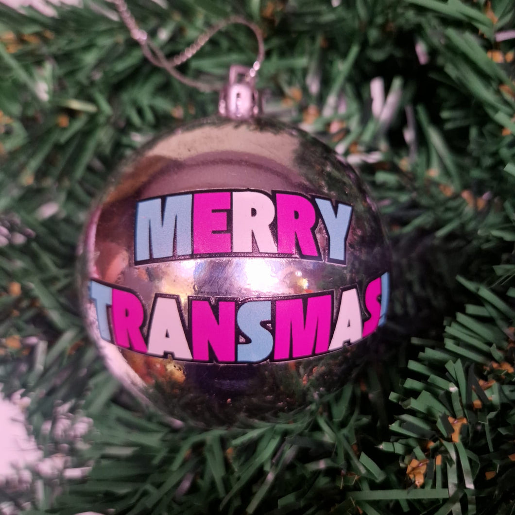 Merry Christmas Transmas Bauble