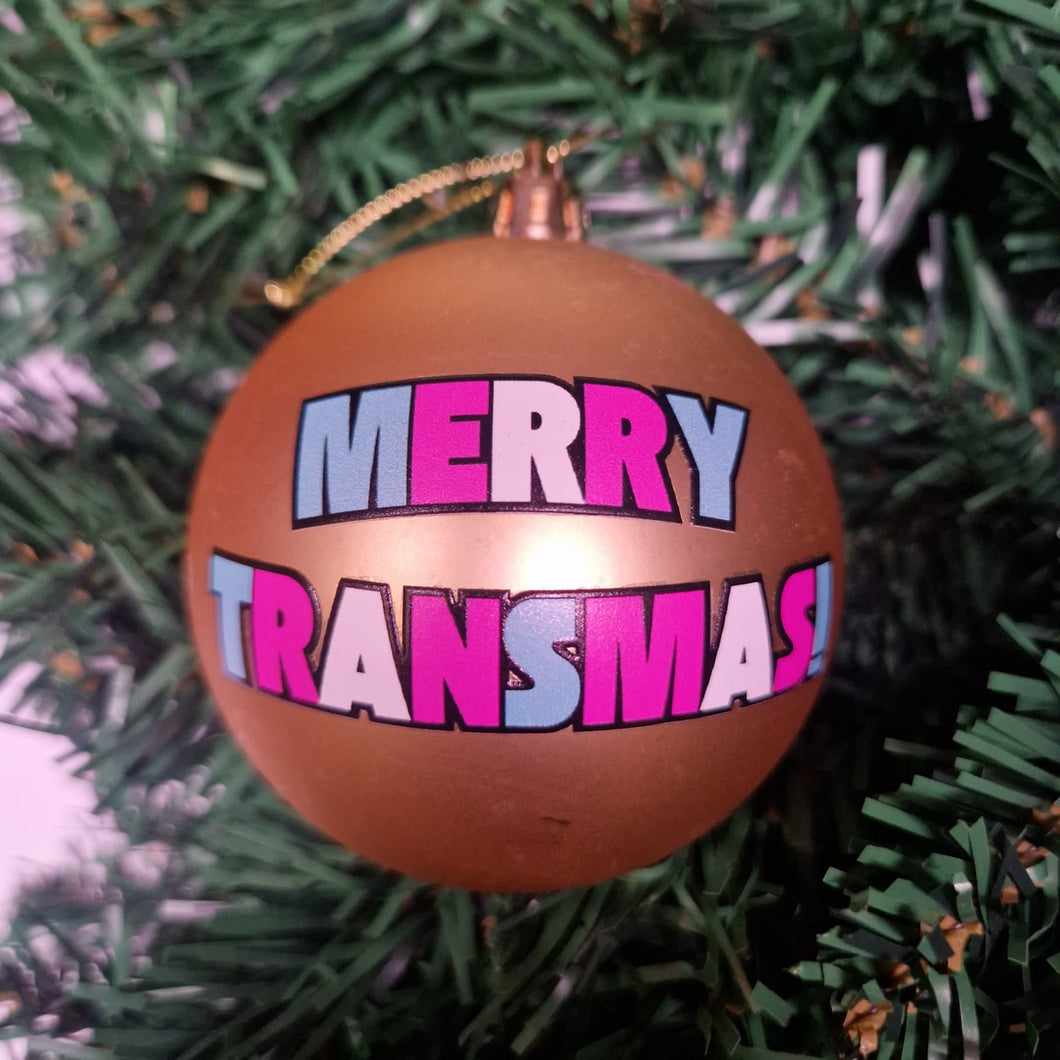 Merry Christmas Transmas Bauble